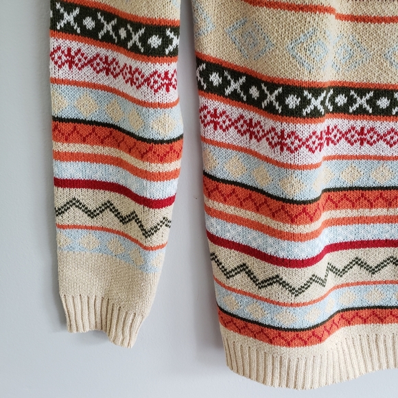 Misslook Fair Isle Nordic Print Crewneck S… - Picture 3 of 6